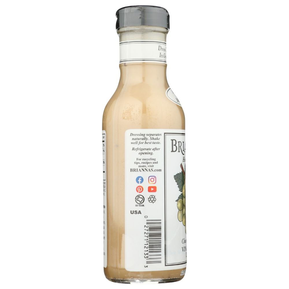 BRIANNA'S: Champagne Style Vinaigrette Dressing, 12 oz - SMART GREENS