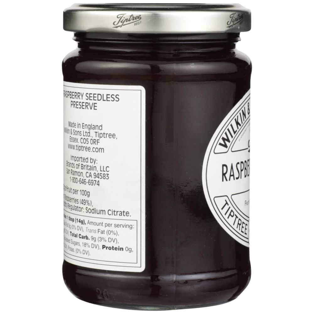 TIPTREE: Preserve Raspberry, Seedless, 12 oz - SMART GREENS