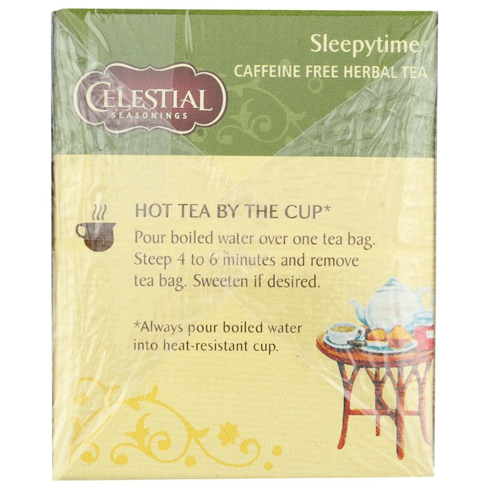 CELESTIAL SEASONINGS: Sleepytime Herbal Tea Caffeine Free 20 Tea Bag, 1 oz - SMART GREENS