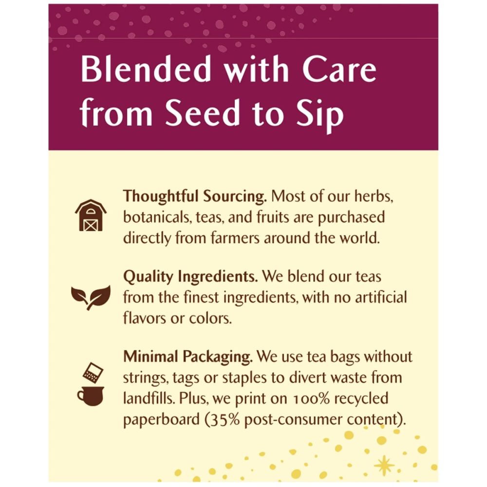 CELESTIAL SEASONINGS: Black Cherry Berry Herbal Tea Caffeine Free, 20 bg - SMART GREENS