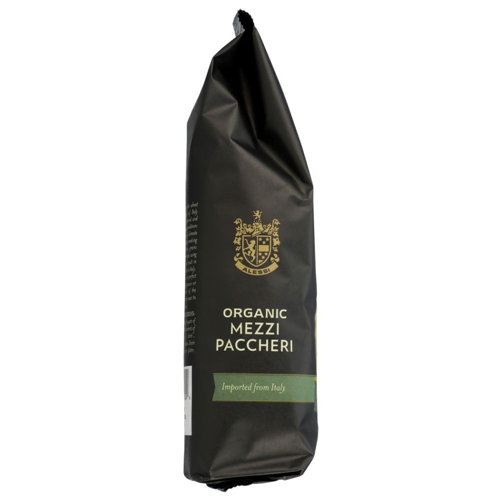 ALESSI: Organic Mezzi Paccheri Italian Pasta, 16 oz - SMART GREENS