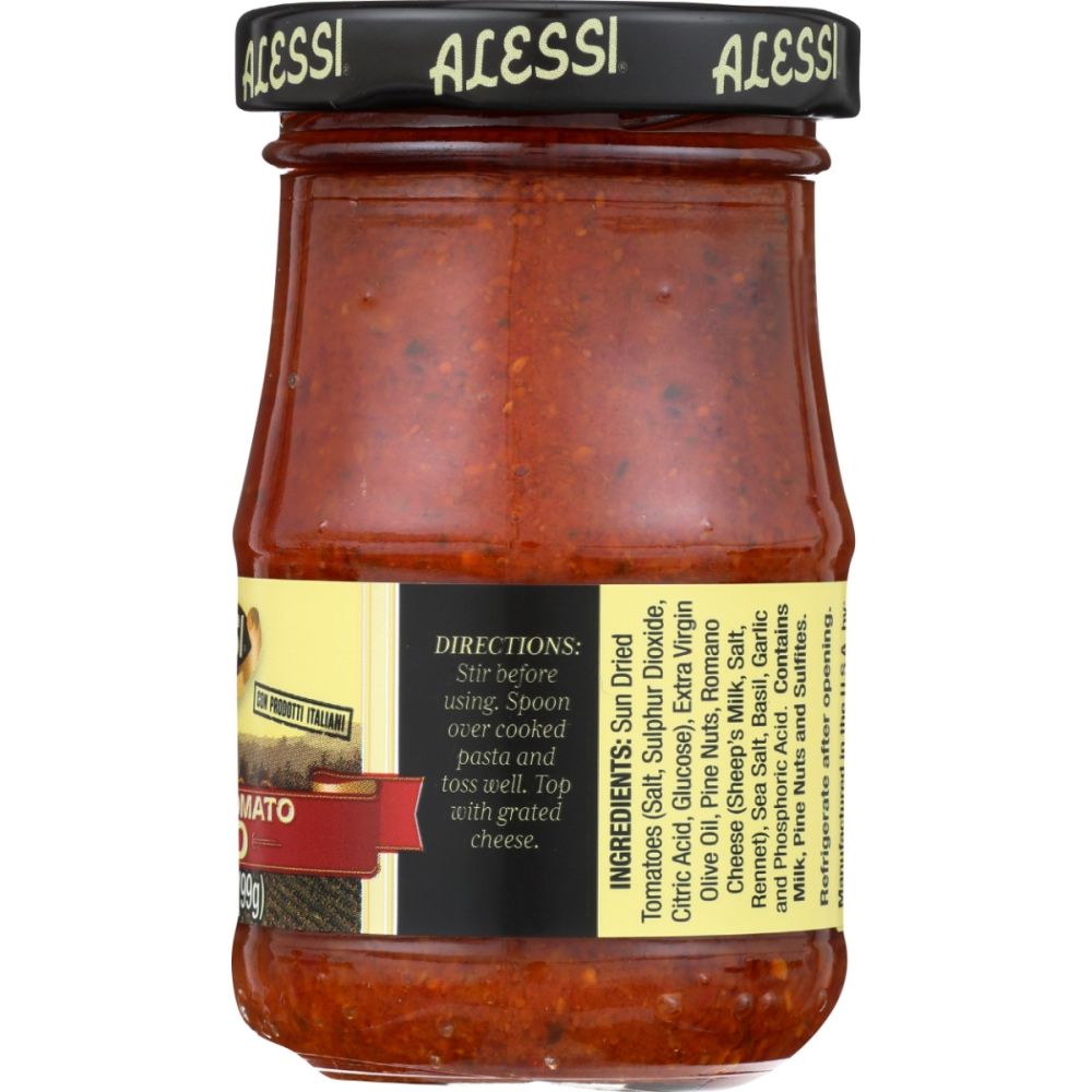 ALESSI: Sun Dried Tomato Pesto, 3.5 oz - SMART GREENS