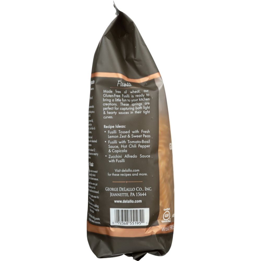 DELALLO: Gluten Free Fusilli, 12 oz - SMART GREENS