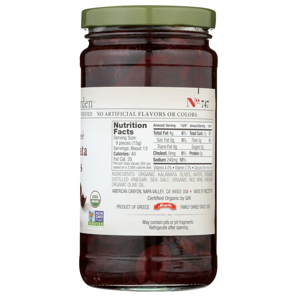 JEFF'S NATURALS: Organic Pitted Sliced Greek Kalamata Olives, 7 oz - SMART GREENS