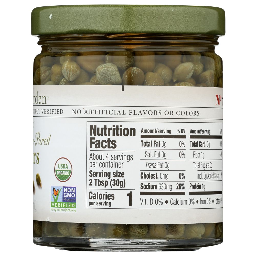 JEFF'S NATURALS: Imported Non Pareil Capers, 6 oz - SMART GREENS