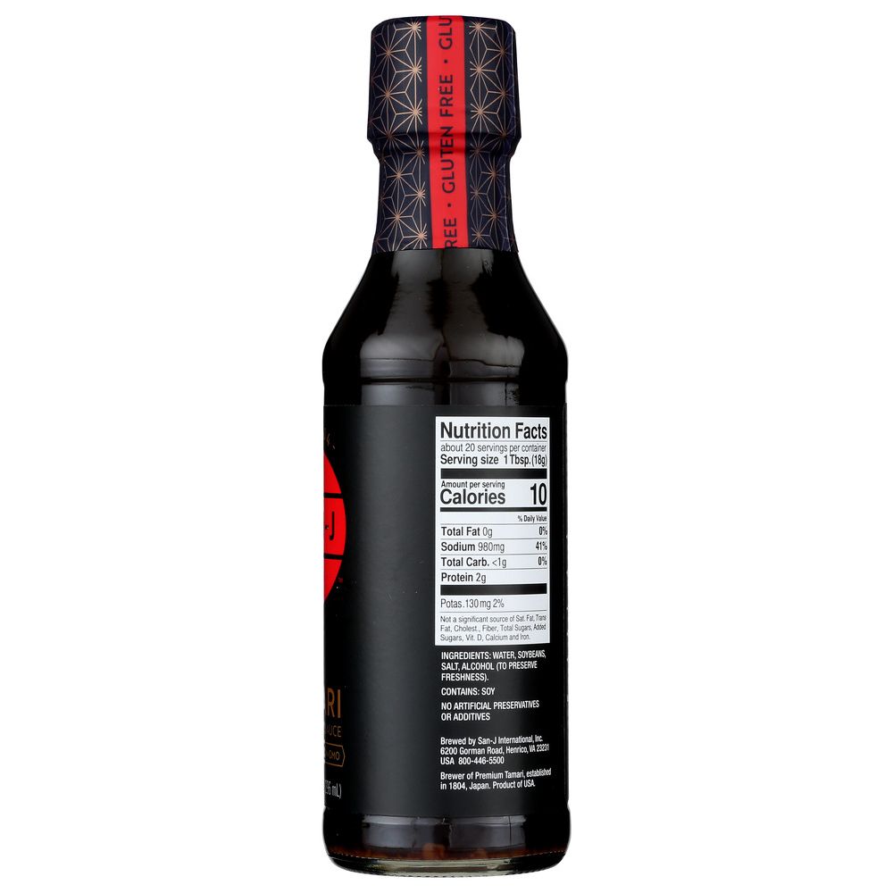 SAN - J: Gluten Free Tamari Soy Sauce, 10 Oz - SMART GREENS