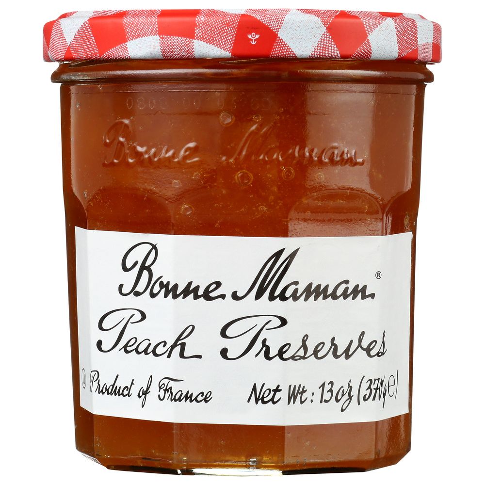 BONNE MAMAN: Peach Preserves, 13 oz - SMART GREENS