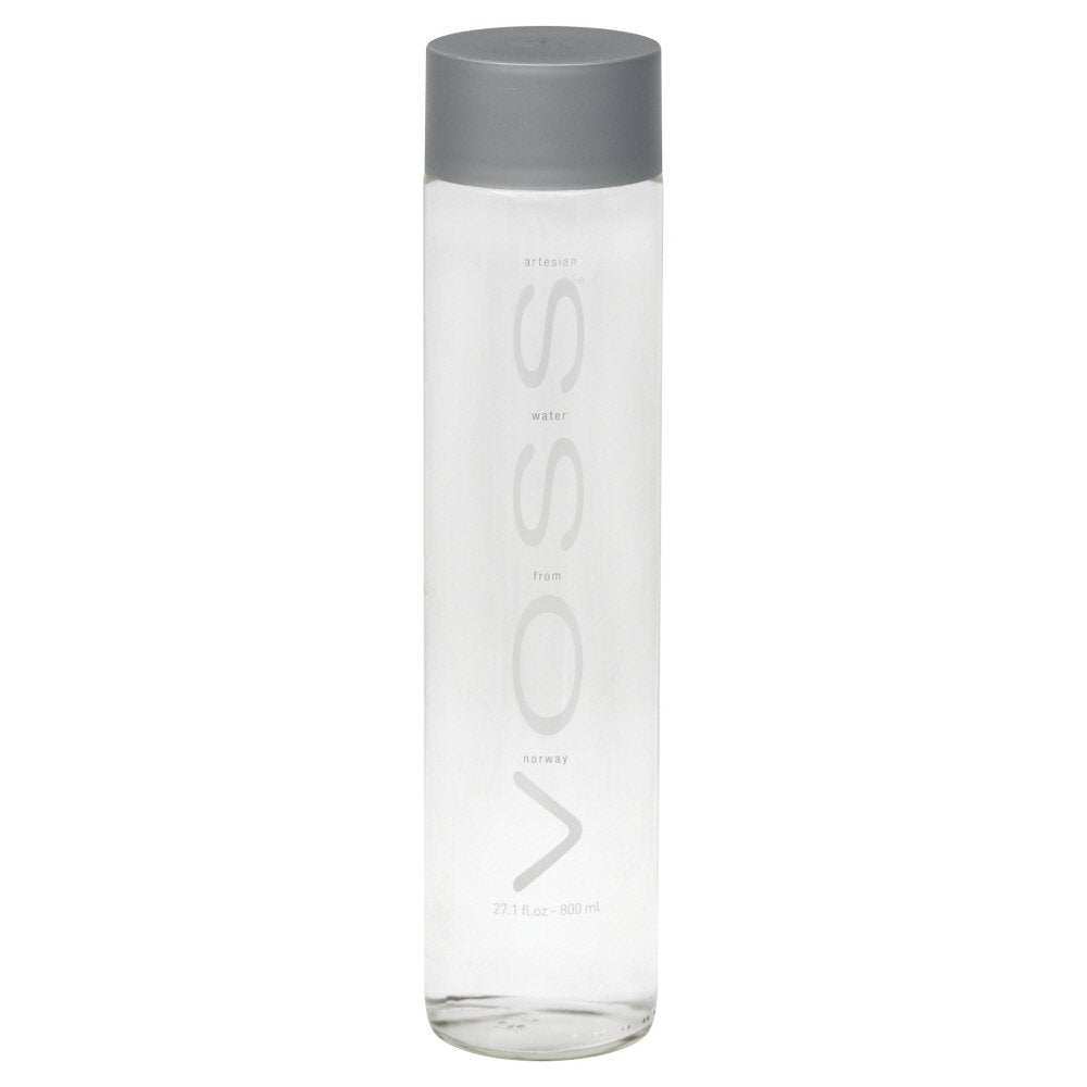 VOSS Artesian Still Water 27.1 oz bottle with natural mineral purity and crisp taste