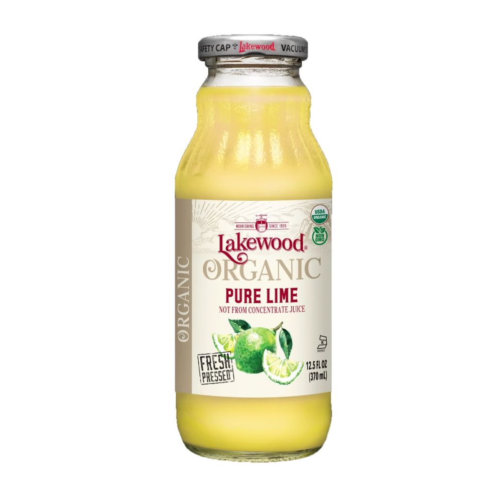 LAKEWOOD: Organic Pure Juice Lime, 12.5 oz - SMART GREENS