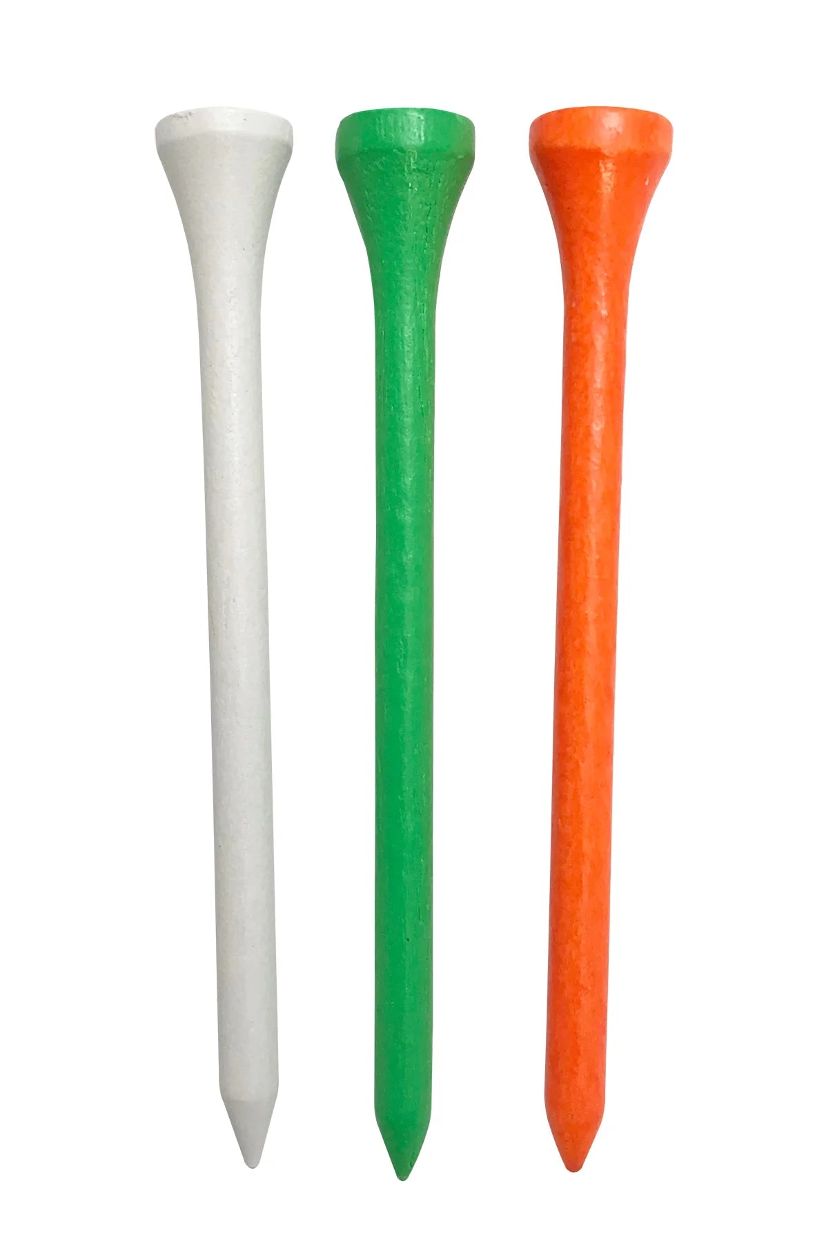 Pride Golf Tee, Wood Golf Tees, 3-1/4", Citrus Mix, 90 Count