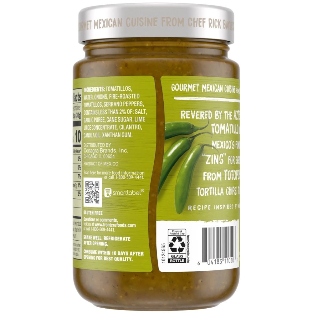 FRONTERA: Salsa Medium Tomatillo, 16 oz - SMART GREENS