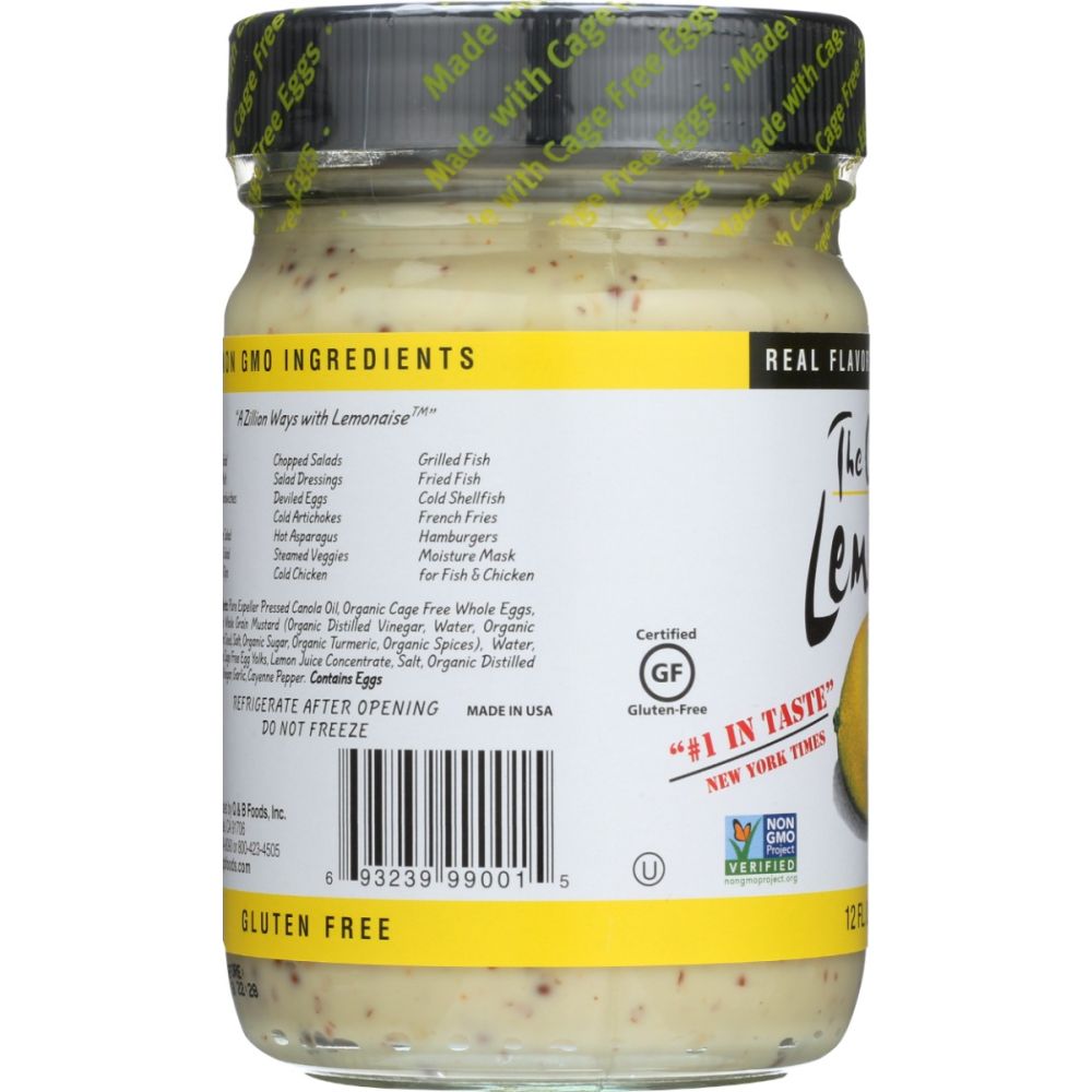 OJAI COOK: All Natural Lemonaise Original, 12 oz - SMART GREENS