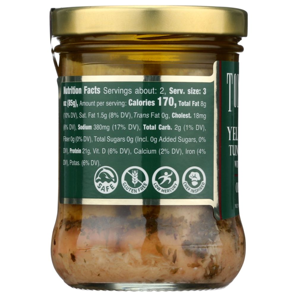 TONNINO: Tuna Fillets with Oregano in Olive Oil, 6.7 oz - SMART GREENS