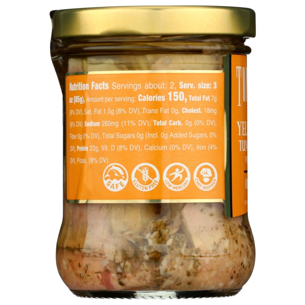 TONNINO: Tuna Fillets with Garlic in Olive Oil, 6.7 oz - SMART GREENS