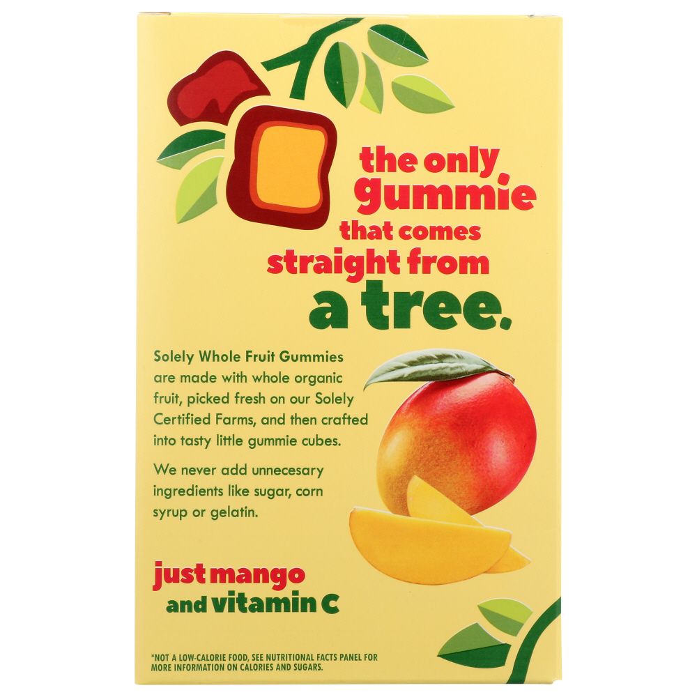 SOLELY: Fruit Gummies Mango, 3.5 oz - SMART GREENS