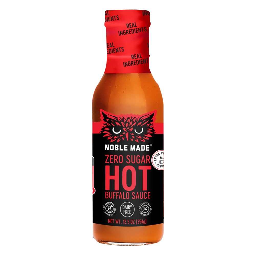 THE NEW PRIMAL Sauce Buffalo Hot 12 oz clean, paleo-inspired hot sauce bottle