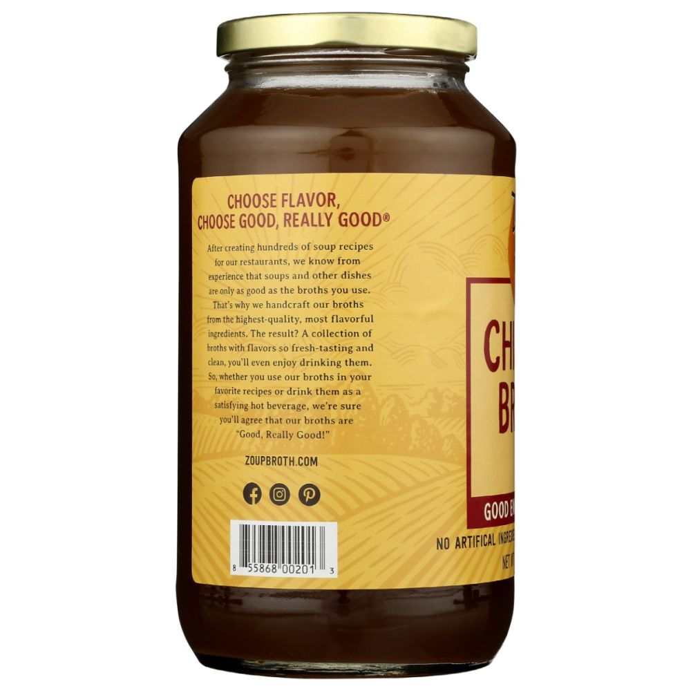 Zoup Good Really chicken soup broth 31 oz carton with fresh homemade flavor