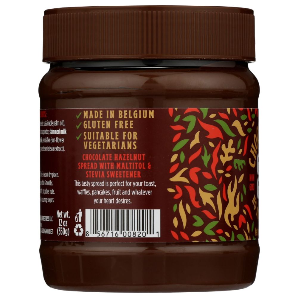 GOOD GOOD: Choco Hazel With Stevia Spread, 12 oz - SMART GREENS