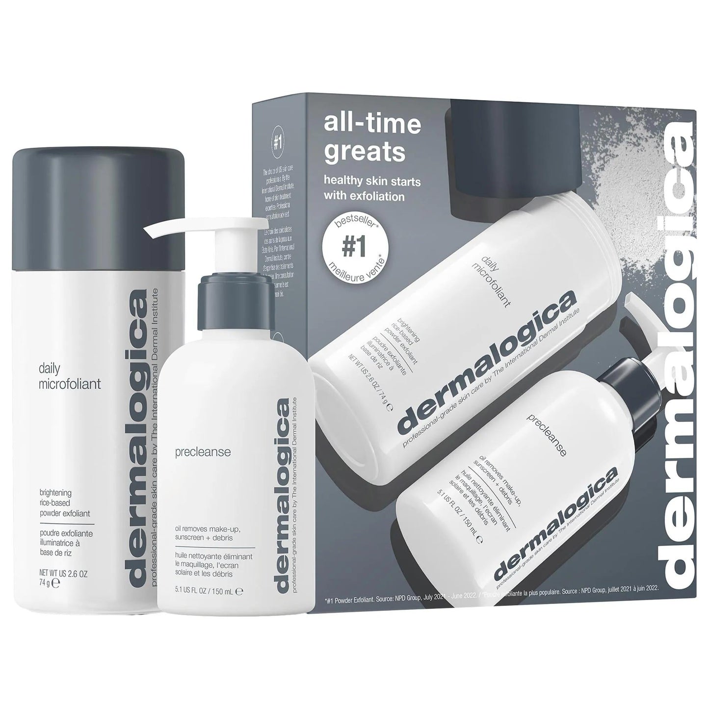 Dermalogica All-Time Greats Skincare Set: Cleanse, Exfoliate & Brighten Ð Vegan & Cruelty-Free for Acne & Uneven Texture
