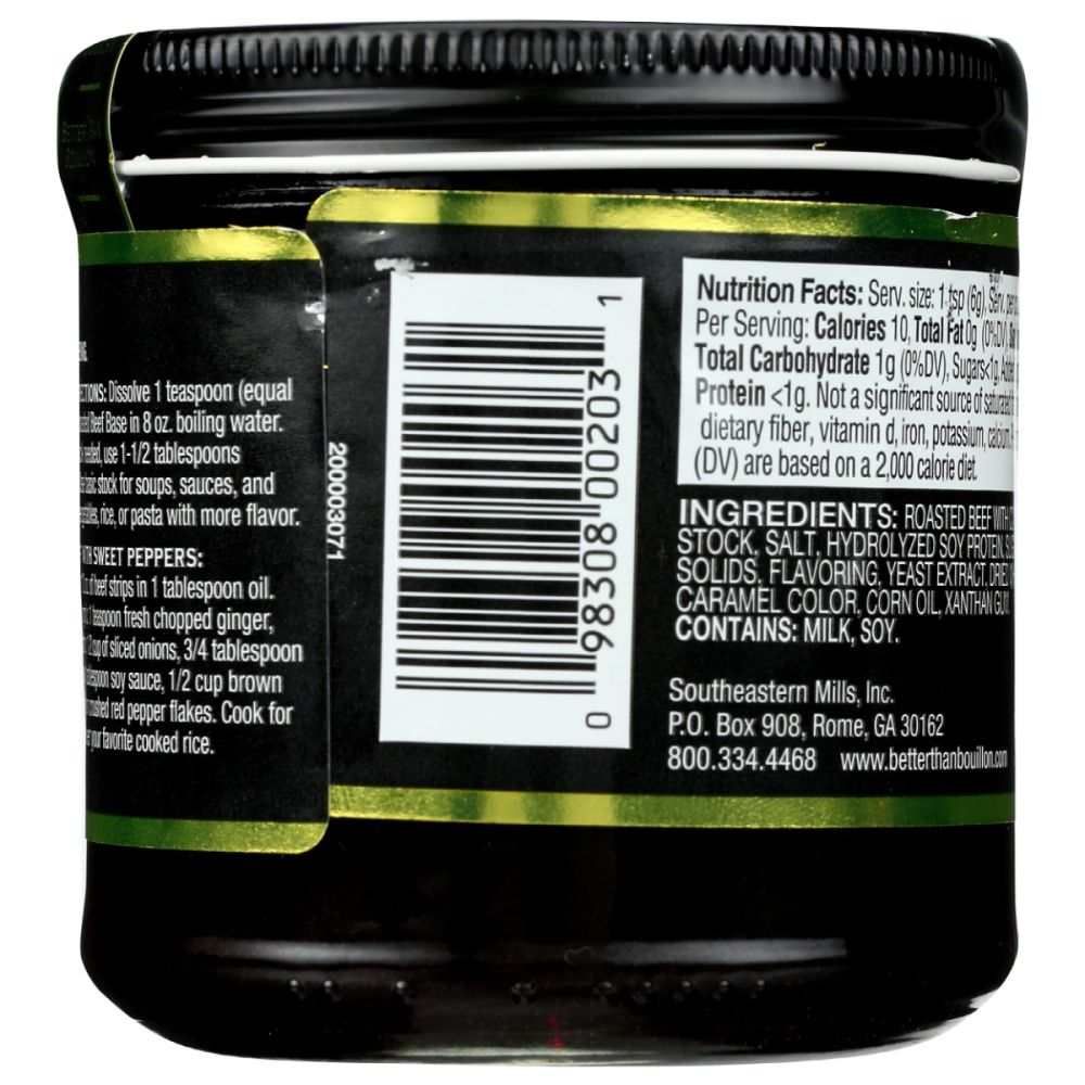 Better Than Bouillon Roasted Beef Base 8 oz jar for cooking flavor enhancement