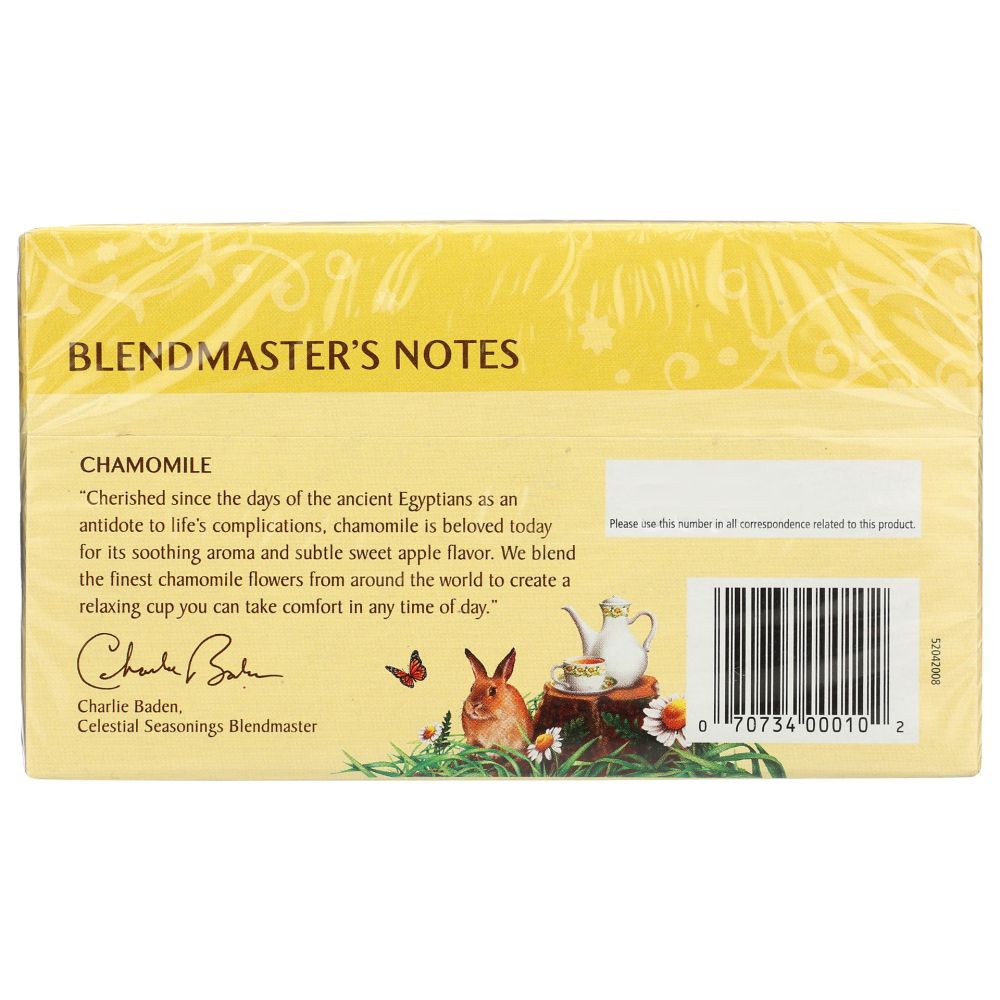 CELESTIAL SEASONINGS: Chamomile Herbal Tea, 20 bg - SMART GREENS