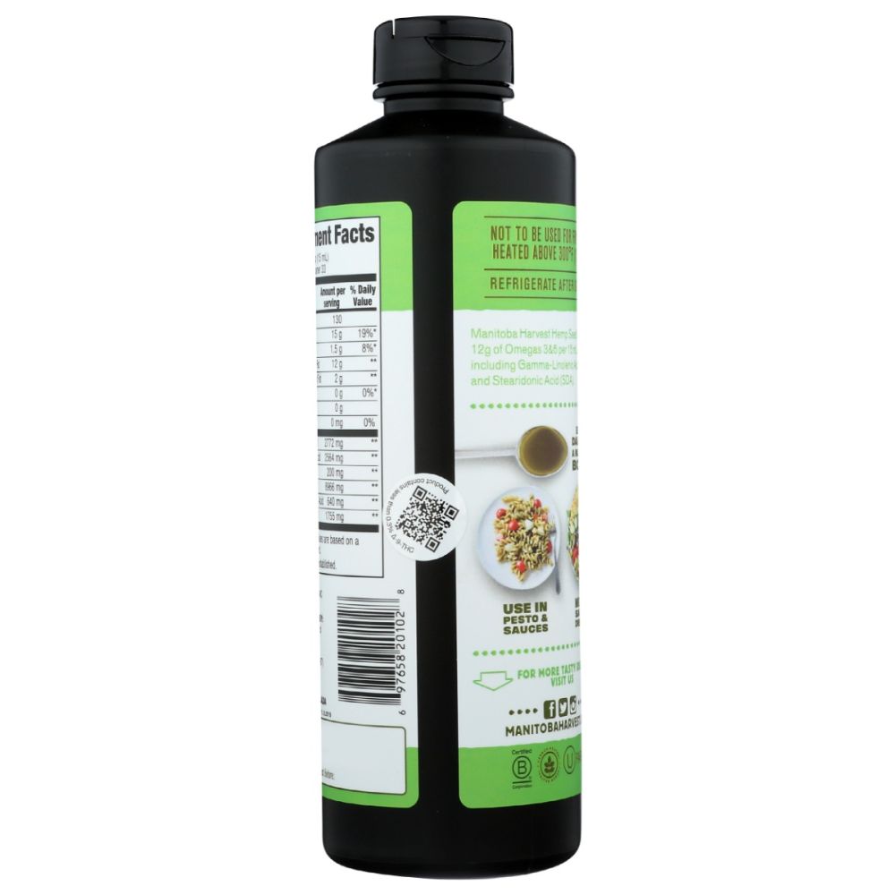 MANITOBA HARVEST: Organic Hemp Seed Oil, 16.9 oz - SMART GREENS