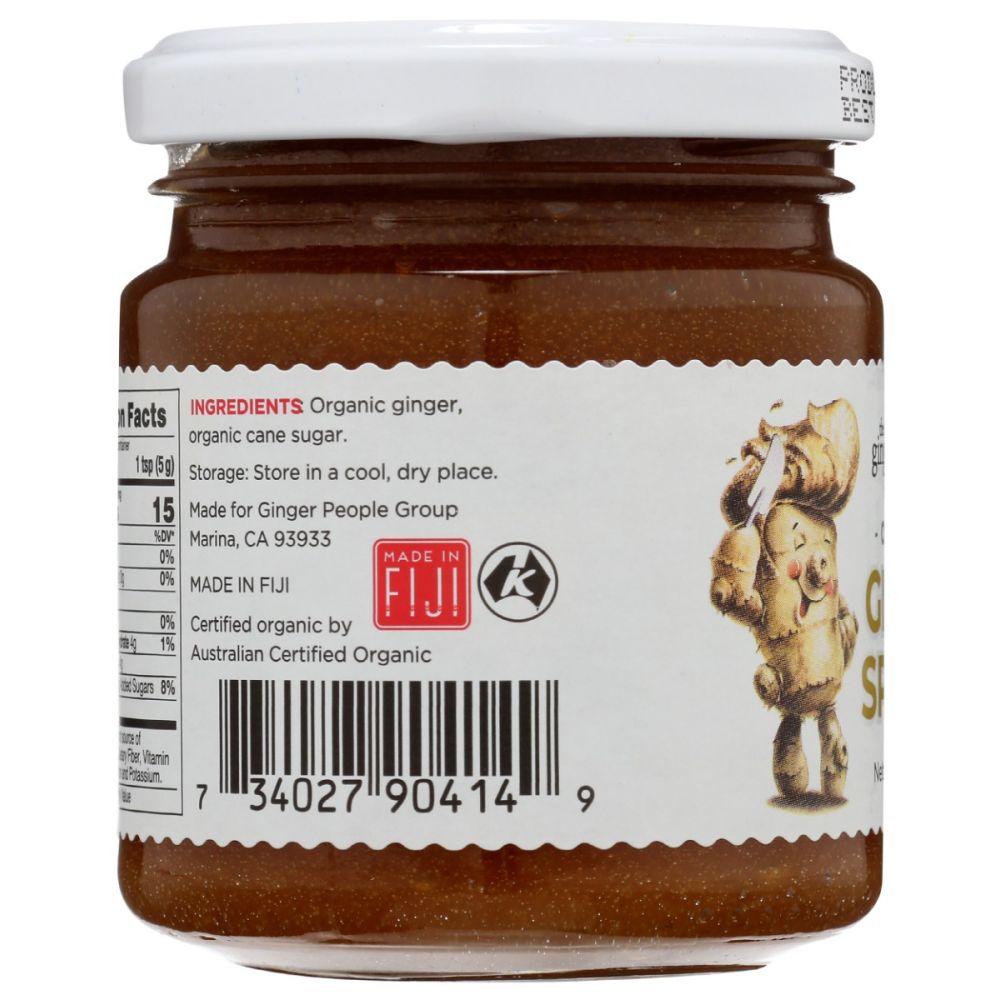THE GINGER PEOPLE: Organic Ginger Spread, 8.5 oz - SMART GREENS