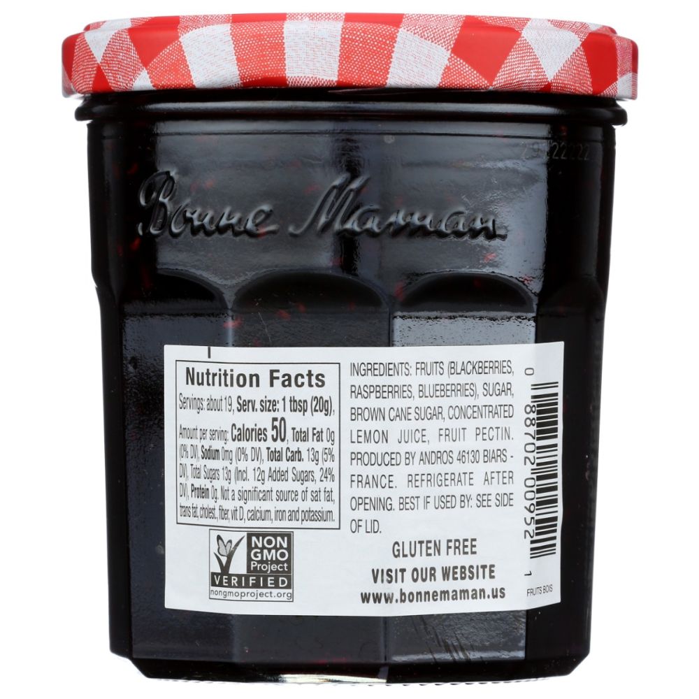 BONNE MAMAN: Mixed Berries Preserves, 13 oz - SMART GREENS