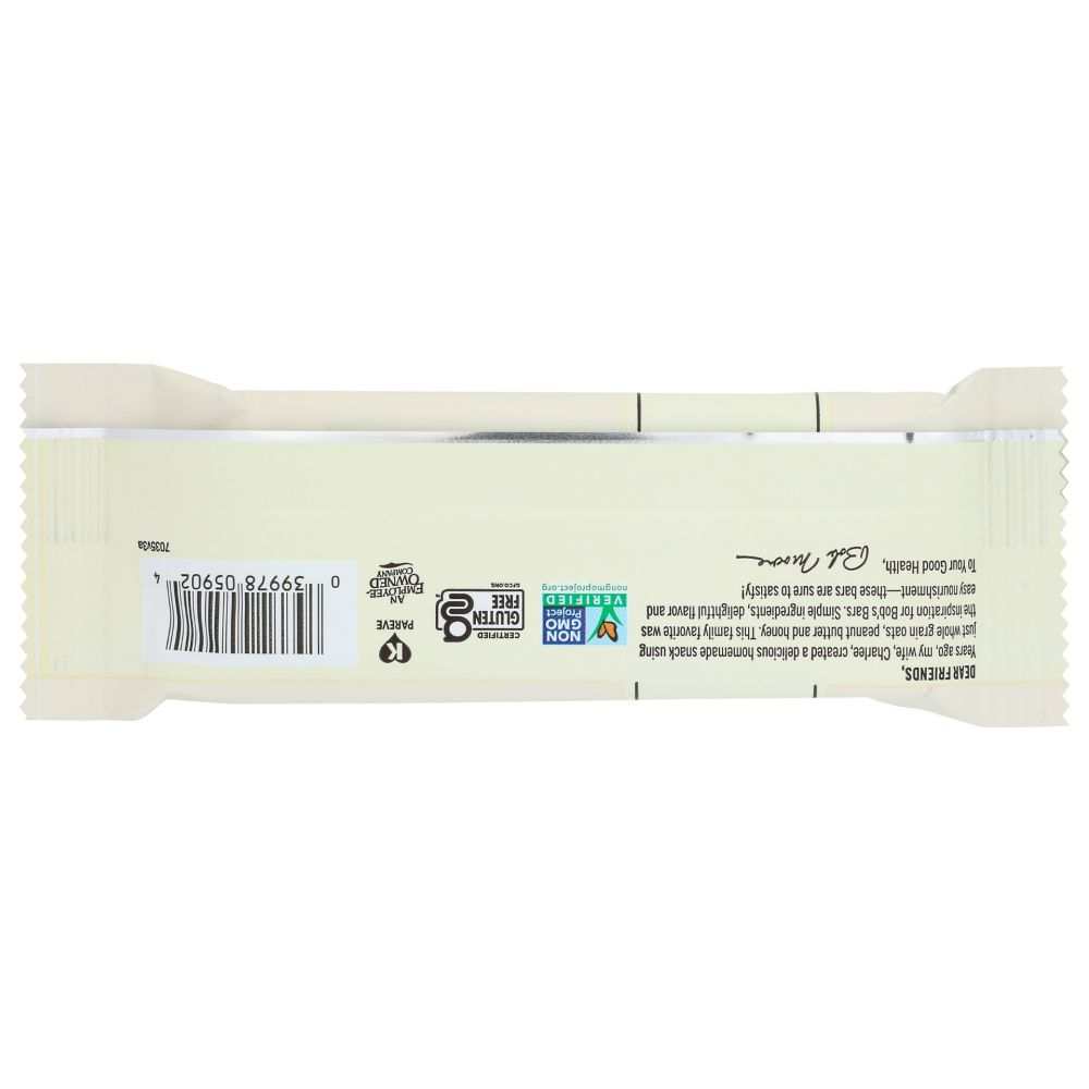 BOBS RED MILL Peanut Butter Coconut and Oats Bob's Bar 1.76 oz packaging with ingredients displayed