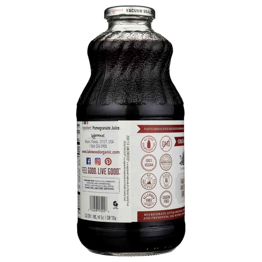LAKEWOOD: Premium Pomegranate Juice, 32 fo - SMART GREENS