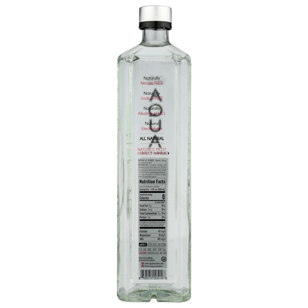 AQUA CARPATICA: Natural Spring Water, 25.24 fo - SMART GREENS