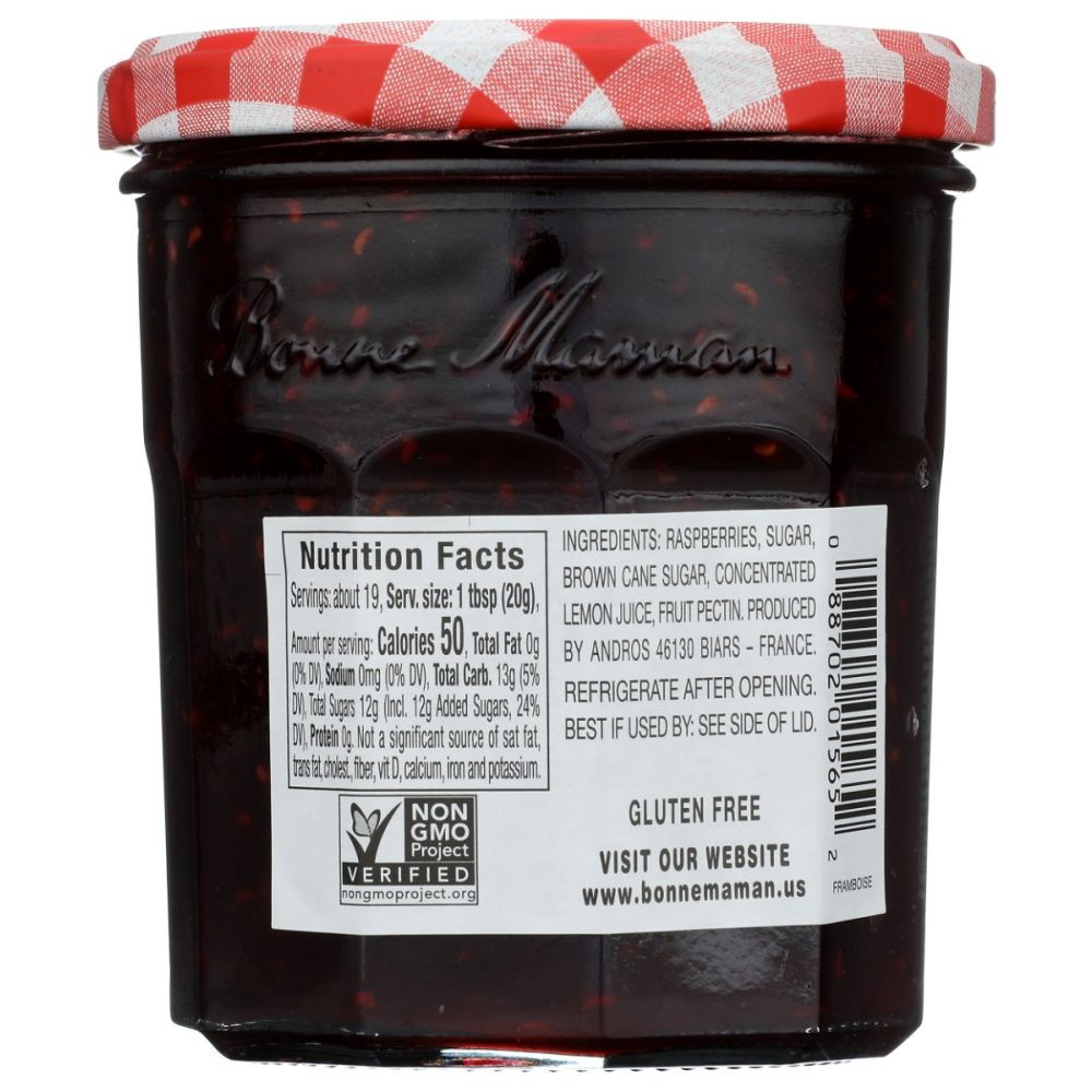 BONNE MAMAN: Raspberry Preserves, 13 oz - SMART GREENS
