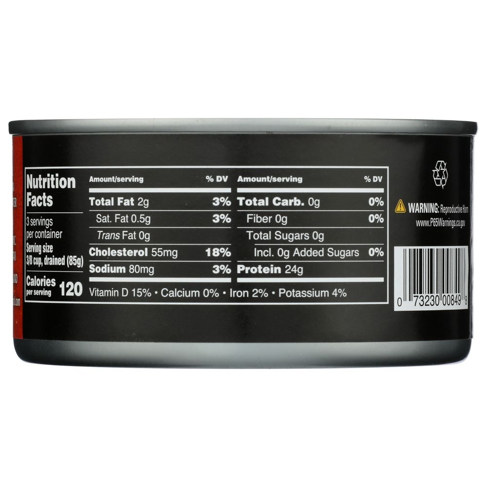 CROWN PRINCE: Solid White Albacore Tuna No Salt Added, 12 oz - SMART GREENS