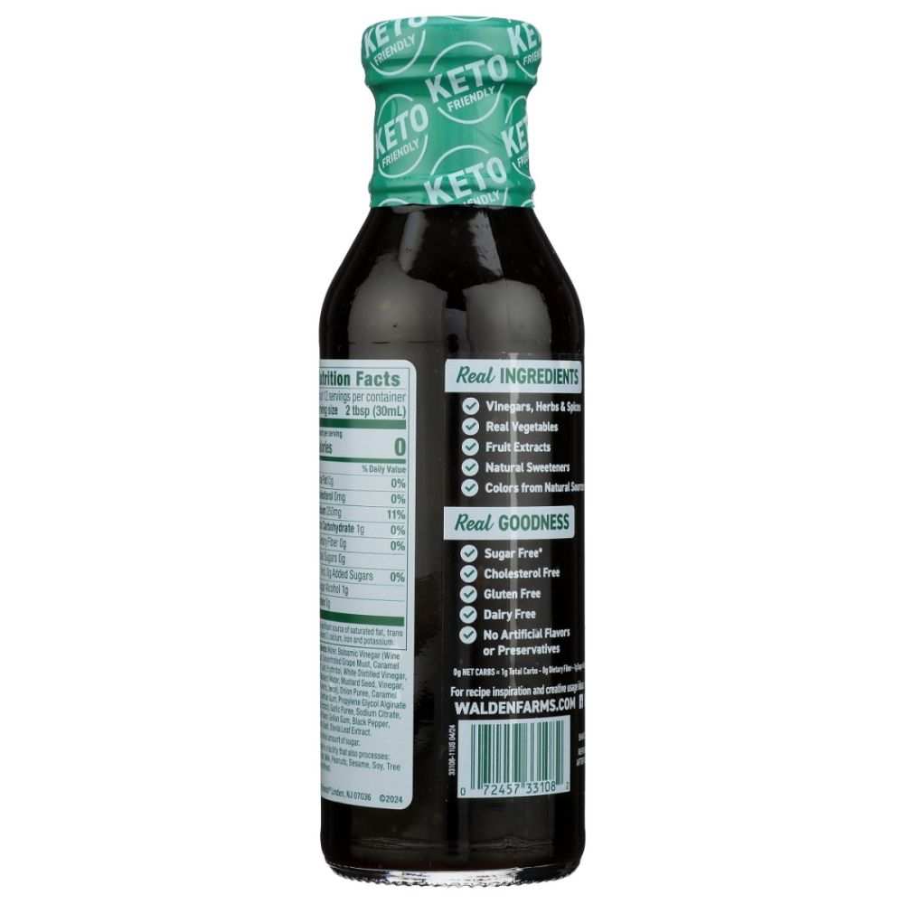 Walden Farms Balsamic Vinaigrette zero calorie dressing bottle 12 fl oz