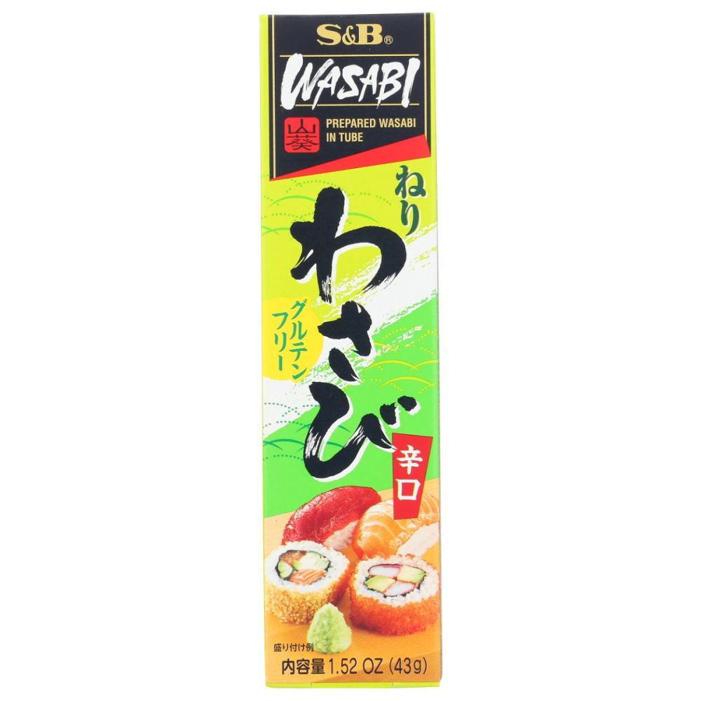 S & B: Prepared Wasabi In Tube, 1.52 oz - SMART GREENS