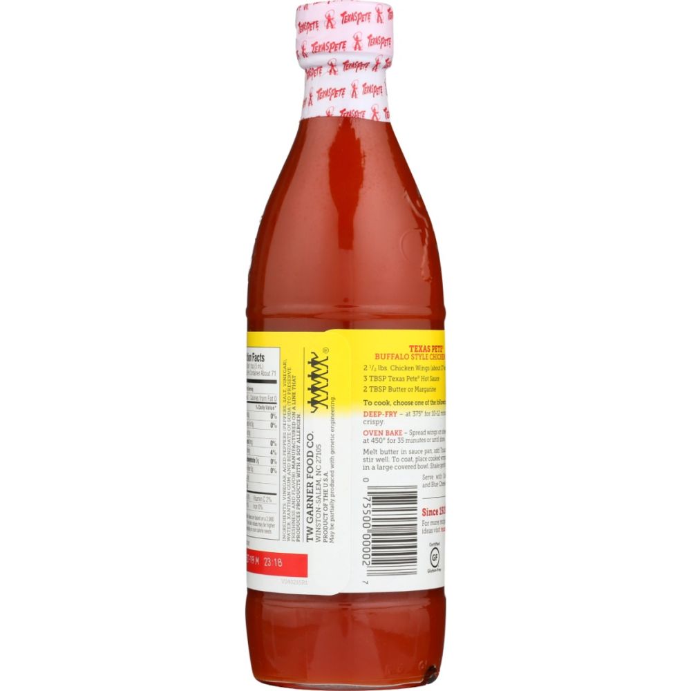 TEXAS PETE: Original Hot Sauce, 12 oz - SMART GREENS
