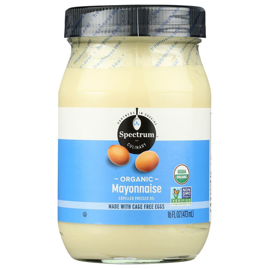 SPECTRUM NATURALS: Organic Mayonnaise With Cage Free Eggs, 16 oz - SMART GREENS