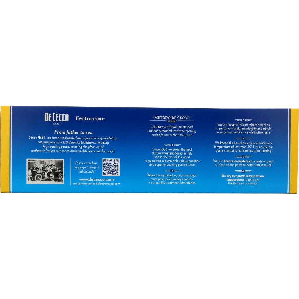 DE CECCO: 6 Fettuccine Pasta, 16 oz - SMART GREENS