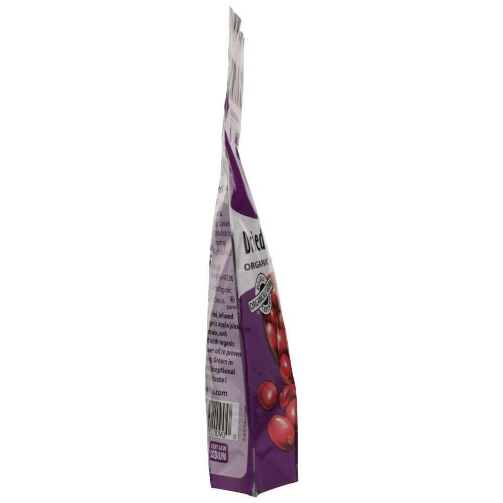 EDEN FOODS organic dried cranberries apple sweetened 4 oz pouch