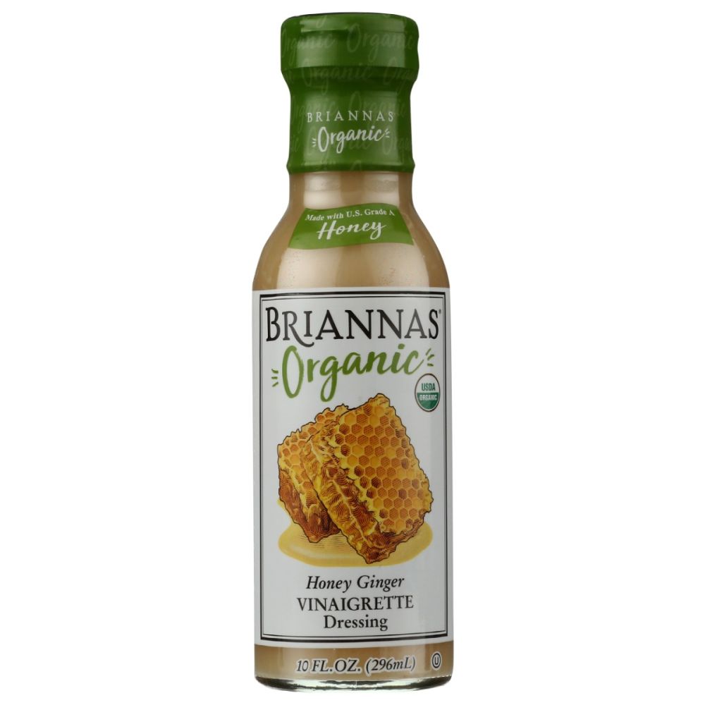 BRIANNAS: Dressing Honey Ginger Vinaigrette, 10 oz - SMART GREENS