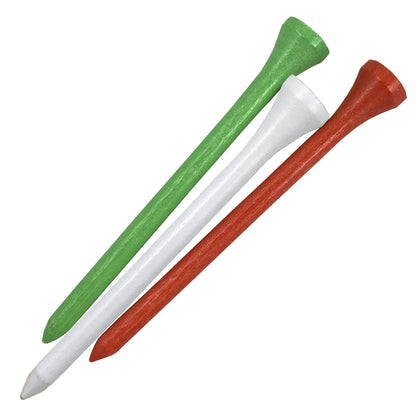 Pride Golf Tee, Wood Golf Tees, 3-1/4", Citrus Mix, 90 Count
