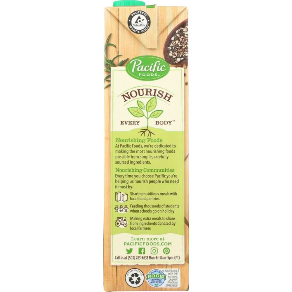 Pacific Foods Organic Beef Bone Broth 32 oz carton, gluten-free and ready to drink