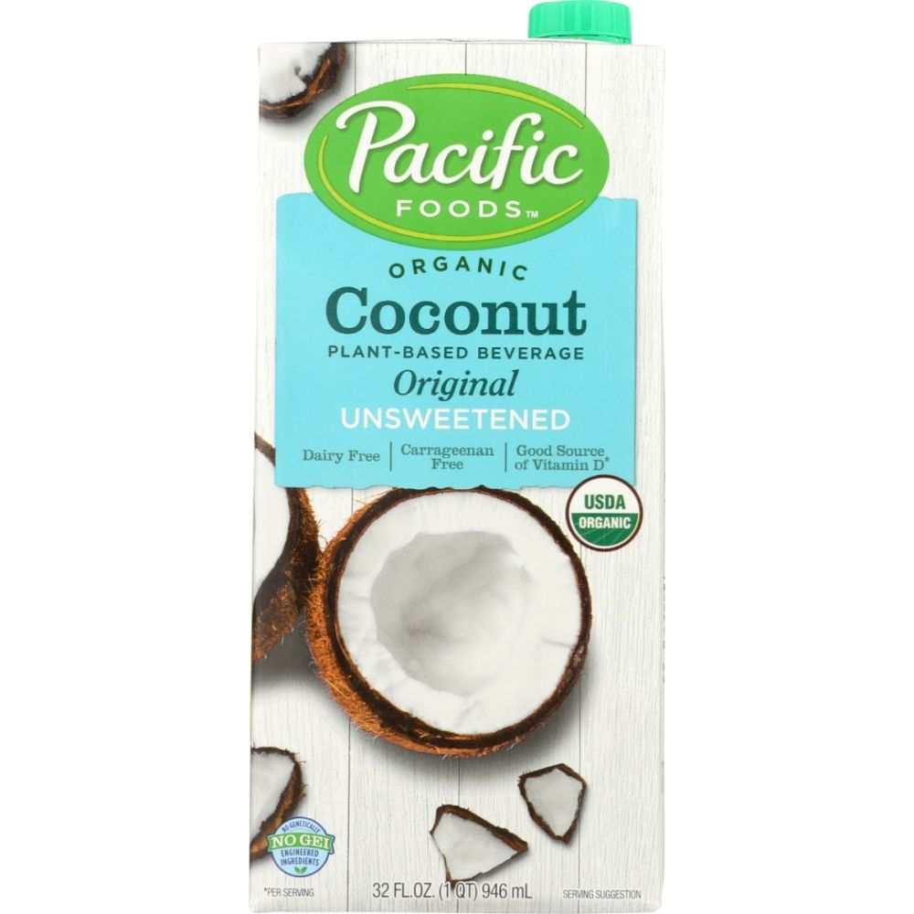 Pacific Foods Organic Coconut Original Unsweetened Non-Dairy Beverage 32 oz carton