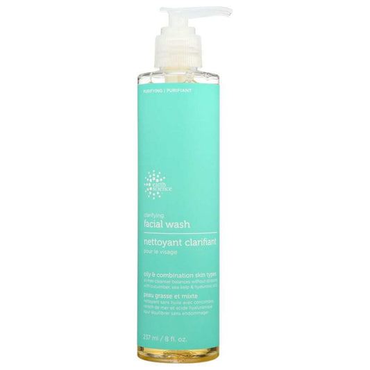 EARTH SCIENCE Clarifying Facial Wash bottle with natural ingredients for oily skin