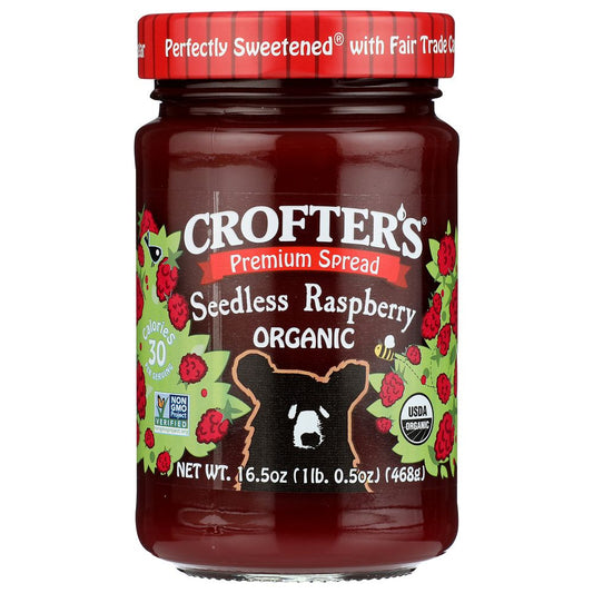 CROFTERS: Conserve Seedless Raspberry Organic, 16.5 oz - SMART GREENS