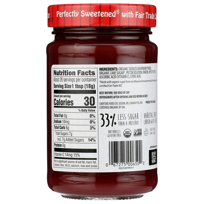 CROFTERS: Conserve Seedless Raspberry Organic, 16.5 oz - SMART GREENS
