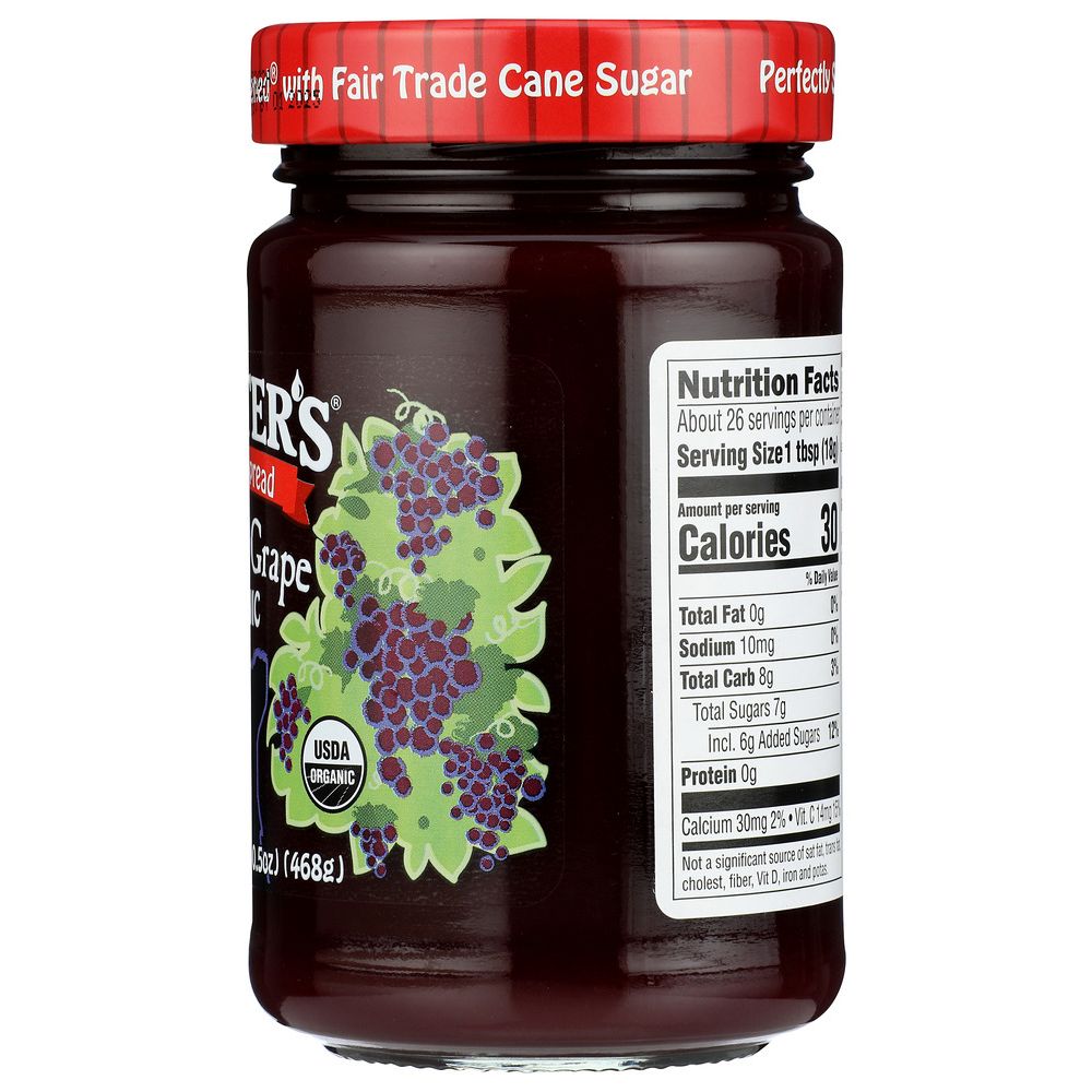 CROFTERS: Concord Grape Fruit Spread, 16.5 oz - SMART GREENS