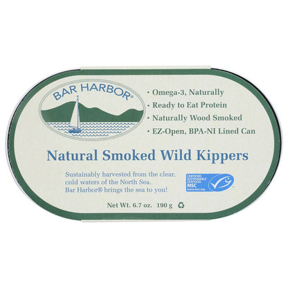BAR HARBOR: All Natural Smoked Wild Kippers 6.7 oz - SMART GREENS