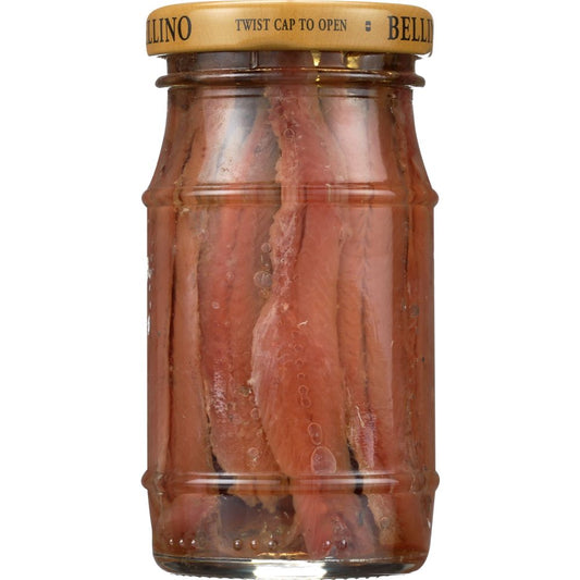 BELLINO: Fillet of Anchovies in Olive Oil & Salt, 4.25 oz - SMART GREENS