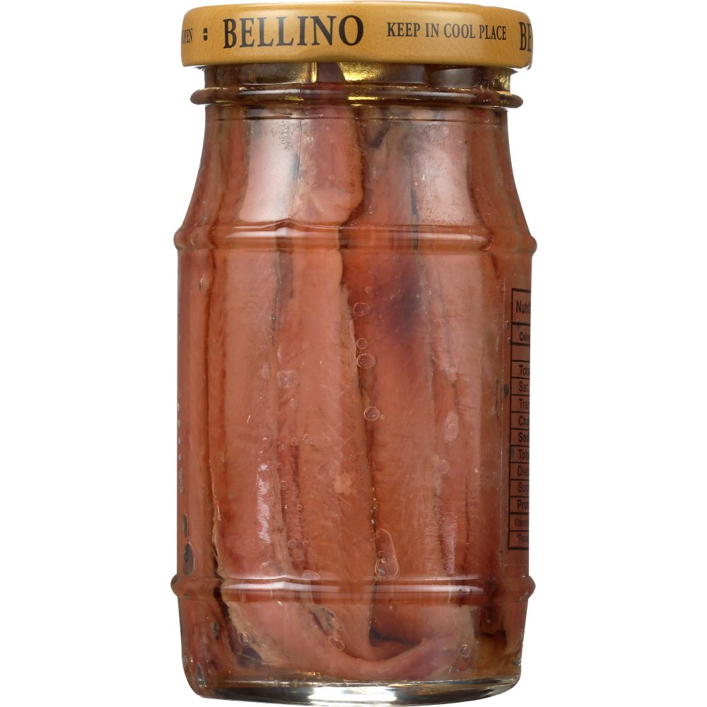 BELLINO: Fillet of Anchovies in Olive Oil & Salt, 4.25 oz - SMART GREENS